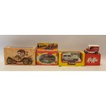 3 boxes of assorted Diecast models, some boxed, some loose to include 'Zylmex M353 Honda Bike', '