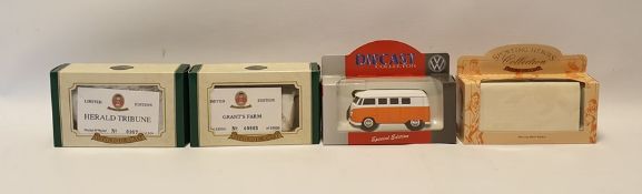 Box of Oxford diecast limited edition models to include 'Heralds Tribune', 'Grants Farm' etc