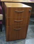 Pair of Hands of High Wycombe modern three-drawer filing cabinets (2)