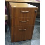 Pair of Hands of High Wycombe modern three-drawer filing cabinets (2)