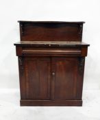 19th century mahogany chiffonier, 88cm x 113cm