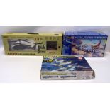 Remote controlled Gyro Helicopter in case and five assorted 'Build Yourself' plane models