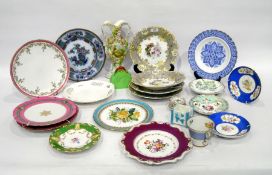 Various items of English and Continental pottery and porcelain, to include:a Staffordshire