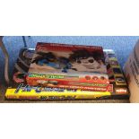 Collection of diecast models and other toys to include Micro Scalextric Off-road Mayhem, Franklin