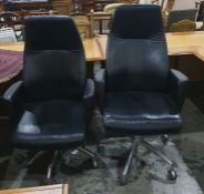 Pair of Verco modern office swivel chairs
