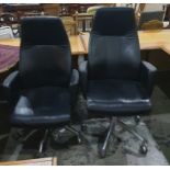 Pair of Verco modern office swivel chairs