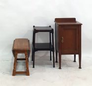 Assorted furniture to include pot cupboard, coffee tables, etc (5)