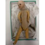 SFBJ small open topped bisque head doll with five part composite body marked SFBJ60 Paris 10/ the