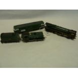 Hornby 00-gauge GWR tank loco and tender, a similar 4-6-2 engine "Britannia" and another item (4)