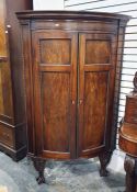 19th century mahogany bow fronted floor standing c