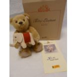 A Steiff collectors teddy bear named Teddy's Elephant , a teddy with a felt elephant stitched to his