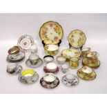 Hammersley & Co. porcelain part tea-service, 20th century, printed green marks, pattern no. 13631,