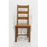 Set of three 20th century ladderback dining chairs (3)