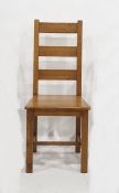 Set of three 20th century ladderback dining chairs (3)