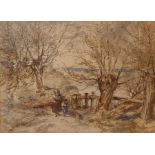 Thomas Creswick (1811-1869) Watercolour drawing Wo