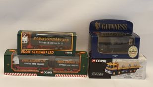 Collection of Corgi diecast Models to include Eddie Stobart LTD lorries etc (8)