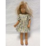 Sasha doll, blonde (Frido?), pattern dress with matching underclothes (probably not original) 38cm