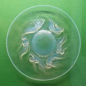 Lalique 'Ondine' opalescent circular plate