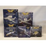 5 Boxed Corgi Aviation Archive diecast models to include 'Douglas c-47A Skytrain', 'HP Victor