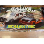 Various Scalextric tracks and cars to include Grand Prix Scalextric