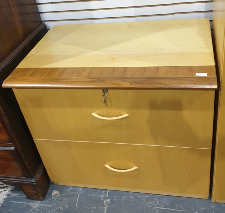 Hands of High Wycombe assorted office furniture to include two cupboards with two doors enclosing - Image 3 of 3