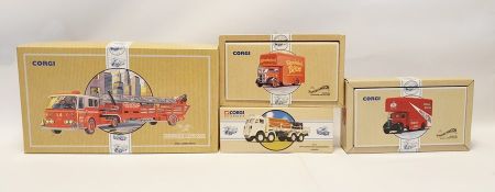 Collection of Commercial Corgi and other corgi to include '97942 ERF flatbed with chains/barrles