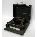 Corona portable typewriter in case