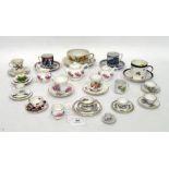 Collection of English and continental doll's porcelain tea sets, late 19th/early 20th century,