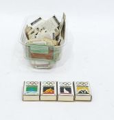 Collection of 18 Moscow Summer Olympics 1980 matchboxes, variously colour printed and a quantity