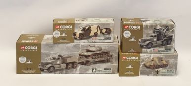 Collection of Corgi classics fighting vehicles to include ' 66601 German Army King Tiger Heavy