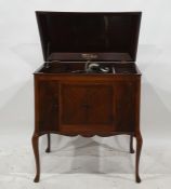 Deccalian mahogany cased gramaphone