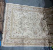 Modern cream ground rug, 200cm x 140cm