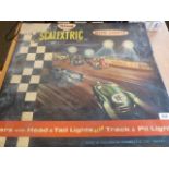 Tri-ang Scalextric Set no. CM.34 together with assorted loose and boxed Scalextric cars to include