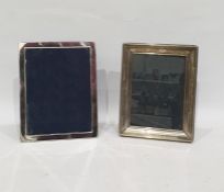 20th century Birmingham silver photograph frame and a further silver photograph frame (2)  Condition