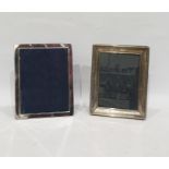 20th century Birmingham silver photograph frame and a further silver photograph frame (2)  Condition