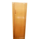 20th century oak single door wardrobe by G-Plan, raised on plinth base, 61cm x 176cm