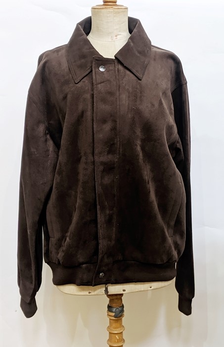 Gentleman's suede blouson jacket labelled 'Reportage R.G.A. Italy'