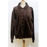 Gentleman's suede blouson jacket labelled 'Reportage R.G.A. Italy'
