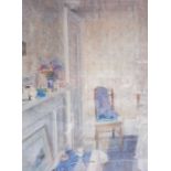 After Jacqueline L R(?) Limited edition colour print Room with chair