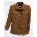 Vintage Yves St Lauren 'Rive Gauche' tweed jacket with pocket detail, wooden buttons and three