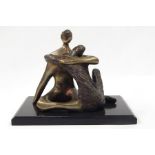 Maggie Cohen (20th century) bronze Princess and Rock, limited edition 7/8, signed 'AGI' and dated 96