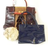 Quantity of various vintage handbags (2 boxes)