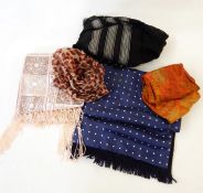 Large quantity of vintage scarves (1 box)