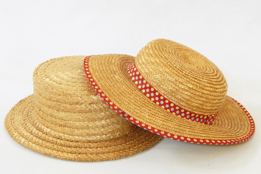 Large quantity of vintage hats including Kangol, straw hats, 1970's Mitzi, etc (4 boxes)