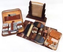 RFV Robe suitcase with original paperwork and hanger, a leather gentleman's travel dressing set with