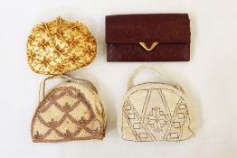 Large quantity of vintage handbags and evenings bags (1 box)