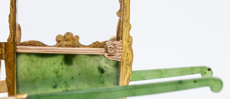 Please note:-  Fabergé nephrite, rock crystal, mother-of-pearl and vari-colour gold miniature - Image 31 of 74