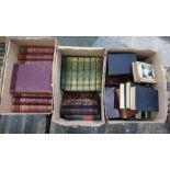 Six boxes of assorted books to include various volumes of The Book of Knowledge, The World of the