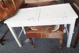 White painted child's desk