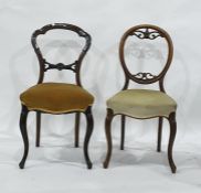 Five assorted Victorian dining chairs (5)